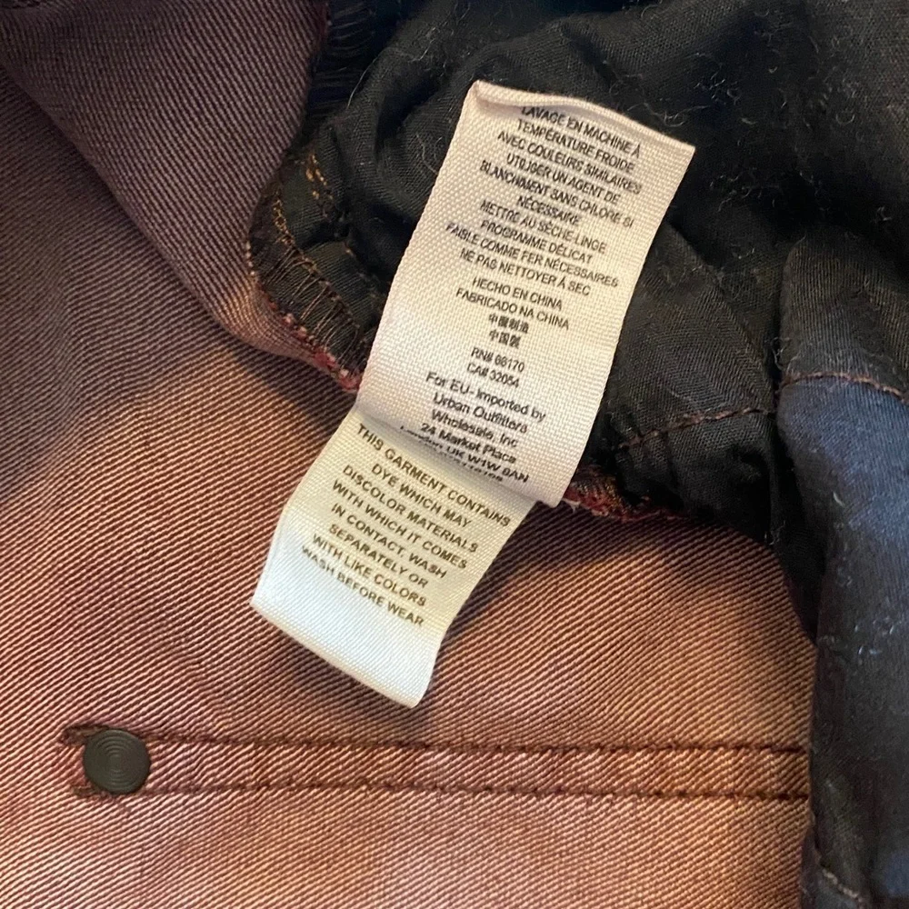 Free People Deep Burgundy Skinny Jeans - Picture 4 of 12